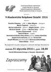 V Akademickie Kolędowe Ostatki 2016